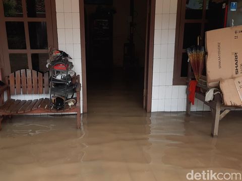 Banjir di Desa Doropayung, Kecamatan Juwana, Pati, Kamis (30/1/2025) siang.