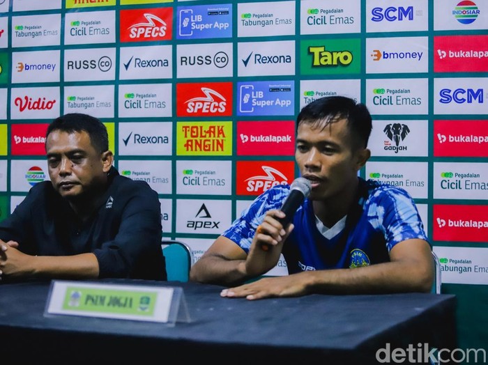 Jumpa pers PSIM Jogja jelang menghadapi Persiraja Aceh di Stadion Mandala Krida, Umbulharjo, Kota Jogja, Kamis (30/1/2025).