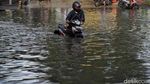 KBN Cakung Cilincing Banjir, Kemacetan Mengular