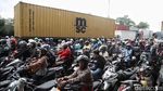 KBN Cakung Cilincing Banjir, Kemacetan Mengular