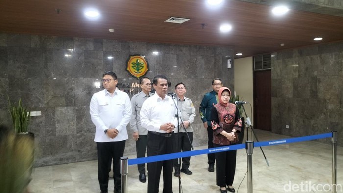 Kementerian Pertanian dan Badan Pusat Statistik (BPS) meneken MoU terkait data satu pintu. (Maulani/detikcom)