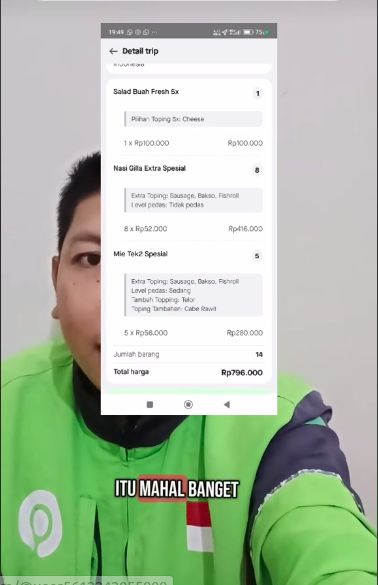 Kena Orderan Fiktif Rp 840 Ribu, Sopir Ojol Curiga Ada Permainan Resto