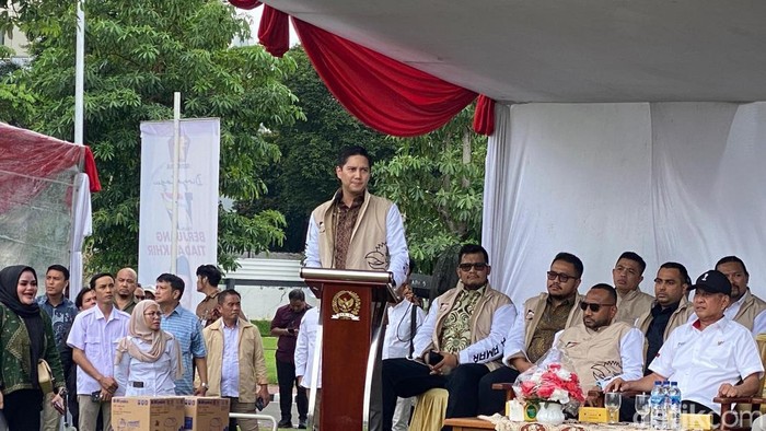 Ketua Fraksi Gerindra DPR Budisatrio Djiwandono. (Firda Cynthia Anggrainy/detikcom)