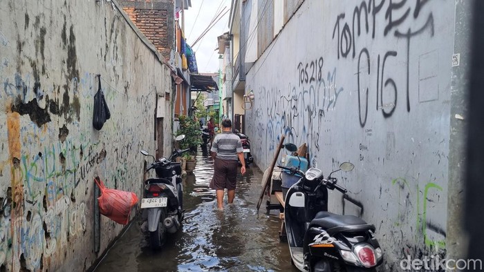 Kondisi banjir di Cengkareng (Taufiq/detikcom)