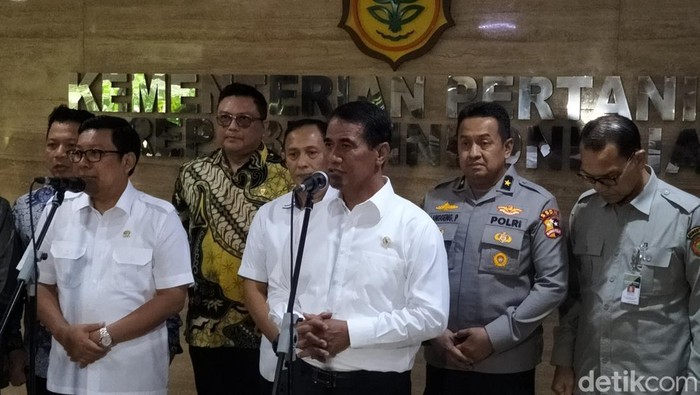 Mentan rapat bareng Bapanas. (Maulani/detikcom)