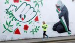 Mural Dukung Palestina di Dublin