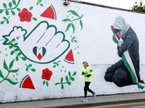 Mural Dukung Palestina di Dublin