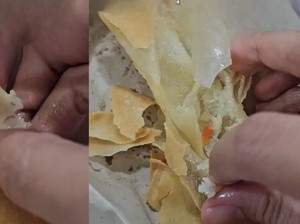 Nyesek! Jajan Lumpia Rp 22 Ribu Isinya Kosong Melompong