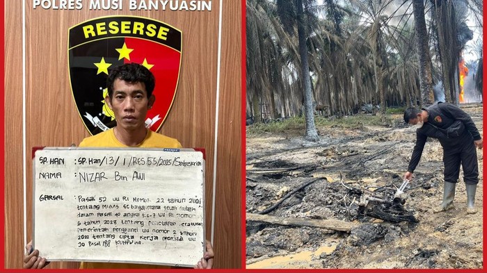 Pemilik sumur minyak ilegal di Musi Banyuasin yang terbakar ditetapkan tersangka