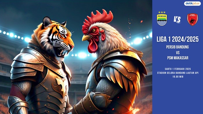 Persib Bandung vs PSM Makassar.