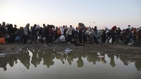 Kejahatan Israel dalam perang genosida di Gaza juga telah menyebabkan lebih dari 11.000 orang hilang, kerusakan yang meluas dan krisis kemanusiaan buruk yang merenggut nyawa banyak orang lanjut usia dan anak-anak. (AP Photo/Jehad Alshrafi)
