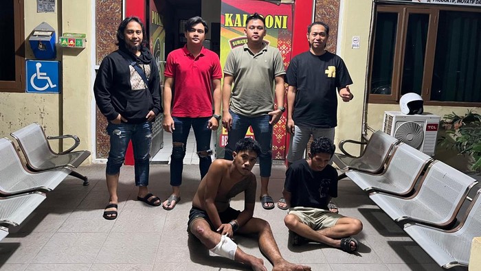 Tampang kedua pelaku saat berhasil diamankan pihak kepolisian