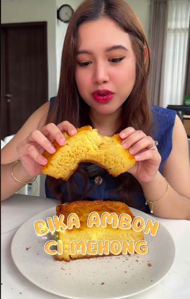 Cicip Bika Ambon Rp 100.000 Ci Mehong, Wanita Ini Temukan Kecoak