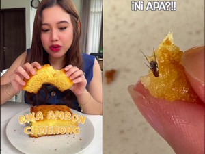 Cicip Bika Ambon Rp 100.000 Ci Mehong, Wanita Ini Temukan Kecoak