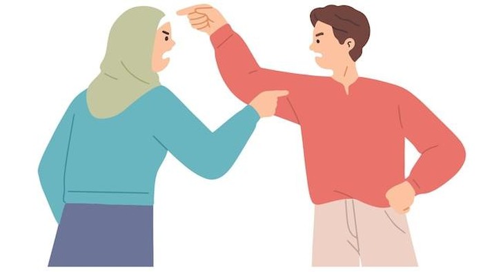 Ilustrasi pasangan suami istri.