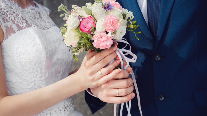 Ilustrasi pengantin dan pernikahan