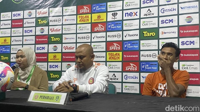 Jumpa pers Persiraja Aceh usai menghadapi PSIM Jogja di Stadion Mandala Krida, Kota Jogja, Jumat (31/1/2025).