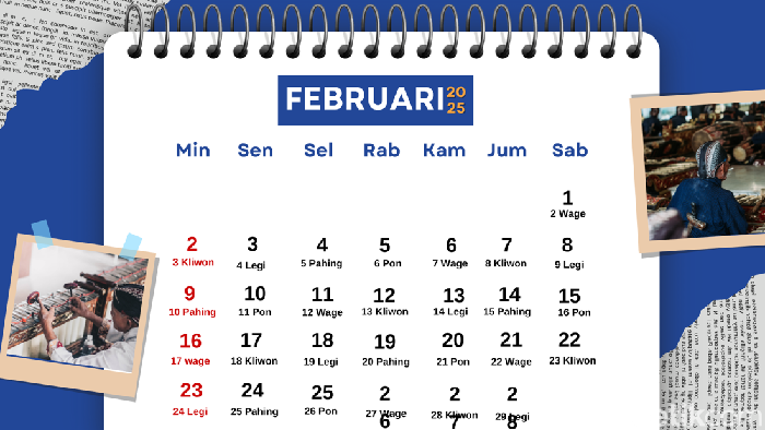 Kalender Jawa Februari 2025.