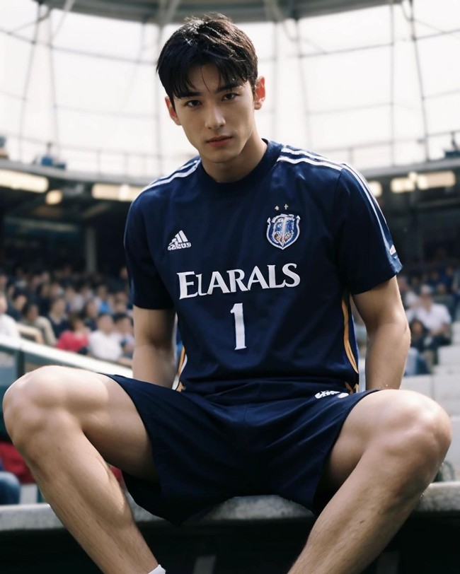 Seorang netizen berhasil mengidentifikasi sosok pemain bola itu. Di Instagram, ia dikenal sebagai Kim Yosh. Foto: Instagram @kimyosh_ai