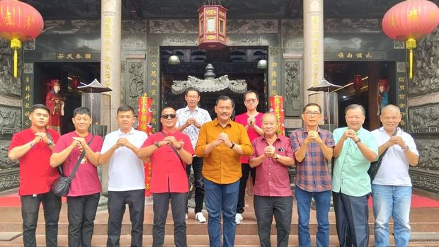 Kombes Zahwani Pandra saat acara di Meranti