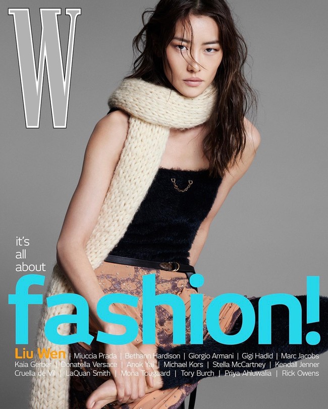 Wajah Liu Wen yang berbentuk hati disebut memberi kesan elegan dalam penampilannya. Foto: Instagram @liuwenlw