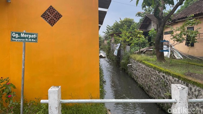 Lokasi penemuan jasad bayi laki-laki di Kecamatan Kartasura, Kabupaten Sukoharjo, Jumat (31/1/2025)