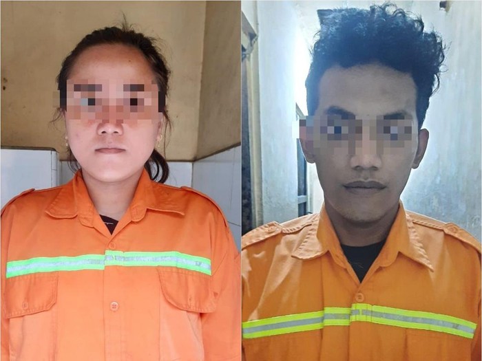 Pasutri maling motor di Surabaya