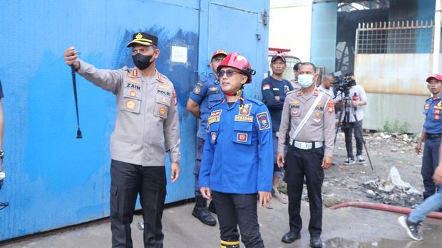 Pergudangan di Dadap, Tangerang terbakar., pada Jumat (31/1/2025) siang.