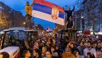Ribuan Mahasiswa Serbia Blokir Jalan Protes Pemerintah Korupsi
