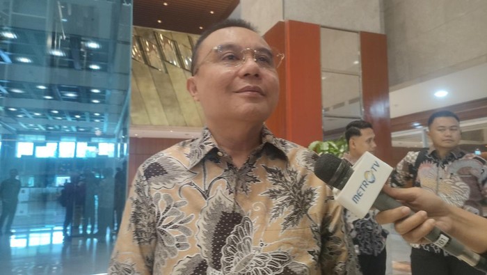 Wakil Ketua DPR, Sufmi Dasco Ahmad, di kompleks parlemen, Senayan, Jakarta Pusat, Jumat (31/1/2025).