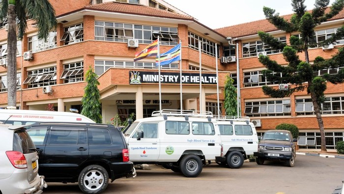KAMPALA, UGANDA - JANUARY 30: Diana Kanzira Atwine, Permanent Secretary of the Uganda Ministry of Health, (R) addresses the press on the Ebola outbreak on January 30, 2025 in Kampala, Uganda. The Uganda Health Ministry has confirmed the death of a patient in the capital, Kampala, who tested positive for the Ebola virus. According to officials, the 32-year-old male was a nurse at the main referral hospital in Kampala. The case marks the first recorded fatality since the last Ebola outbreak in Uganda between 2022-2023. (Photo by Hajarah Nalwadda/Getty Images)