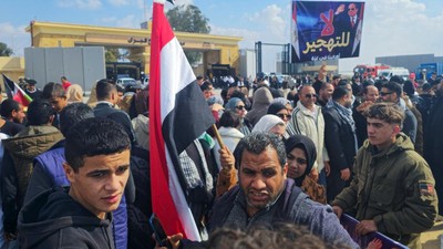 Warga Mesir Demo Tolak Usul Trump untuk Relokasi Warga Gaza