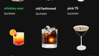 Cover playlist musik milik @miawchiest terlihat elegan dengan pilihan aneka cocktail seperti espresso martini hingga whiskey sour. Foto: X/Twitter