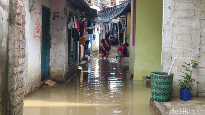 Banjir di Desa Doropayung, Kecamatan Juwana, Kabupaten Pati, Sabtu (1/2/2025).