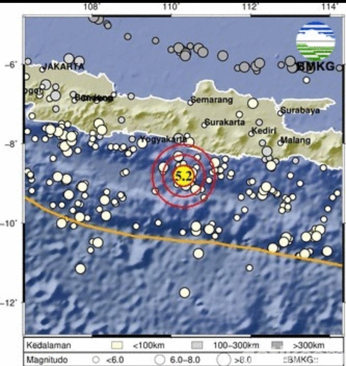 Gempa Gunungkidul Terasa Singkat di Pacitan
