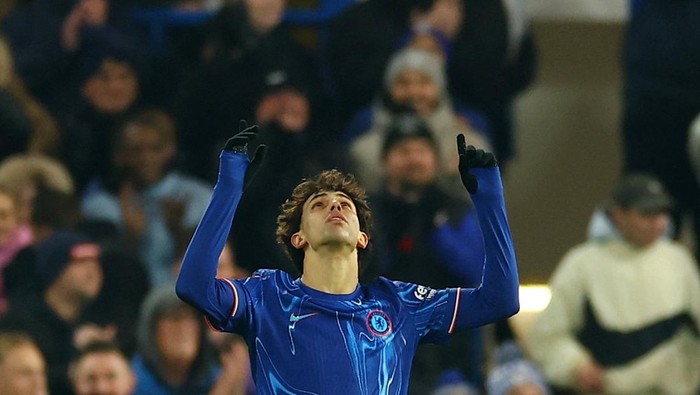 Soccer Football - FA Cup - Third Round - Chelsea v Morecambe - Stamford Bridge, London, Britain - January 11, 2025 Chelseas Joao Felix celebrates scoring their fifth goal Action Images via Reuters/Matthew Childs