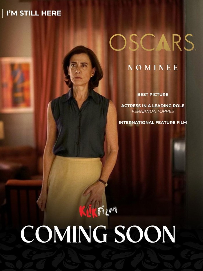 Im Still Here, salah satu film nominasi Oscar 2025 yang bisa ditonton di KlikFilm.