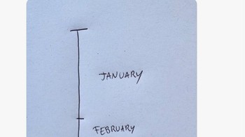 Perbandingan Januari dan bulan lainnya... Foto: X.com