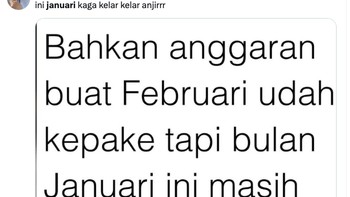 Bahkan anggaran Februari pun sudah terpakai di Januari, kamu juga? Foto: X.com