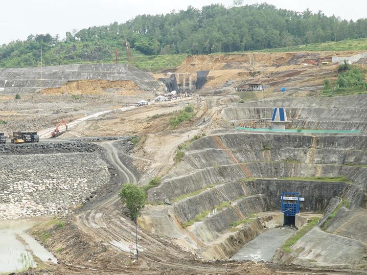 Progres Pembangunan Bendungan Bagong Trenggalek