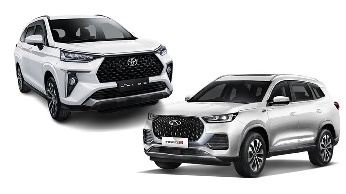 Toyota Veloz tipe tertinggi dan Chery Tiggo 8 termurah