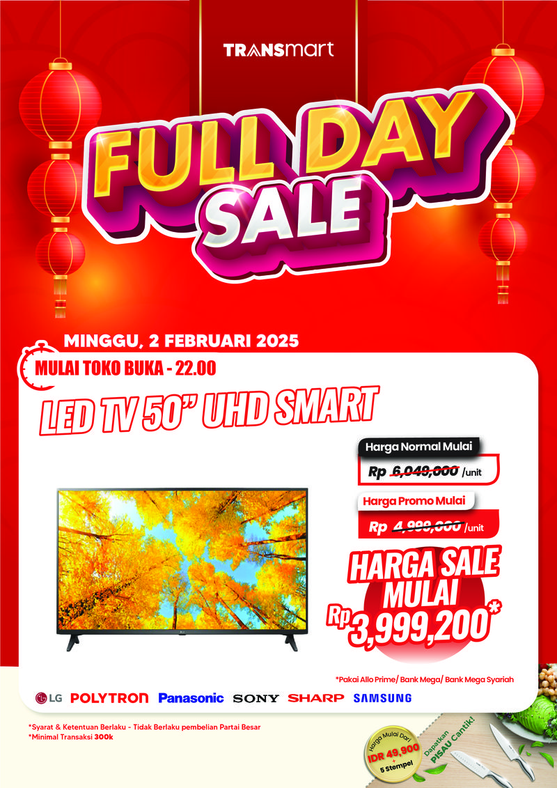 Transmart Full Day Sale 2 Februari 2025