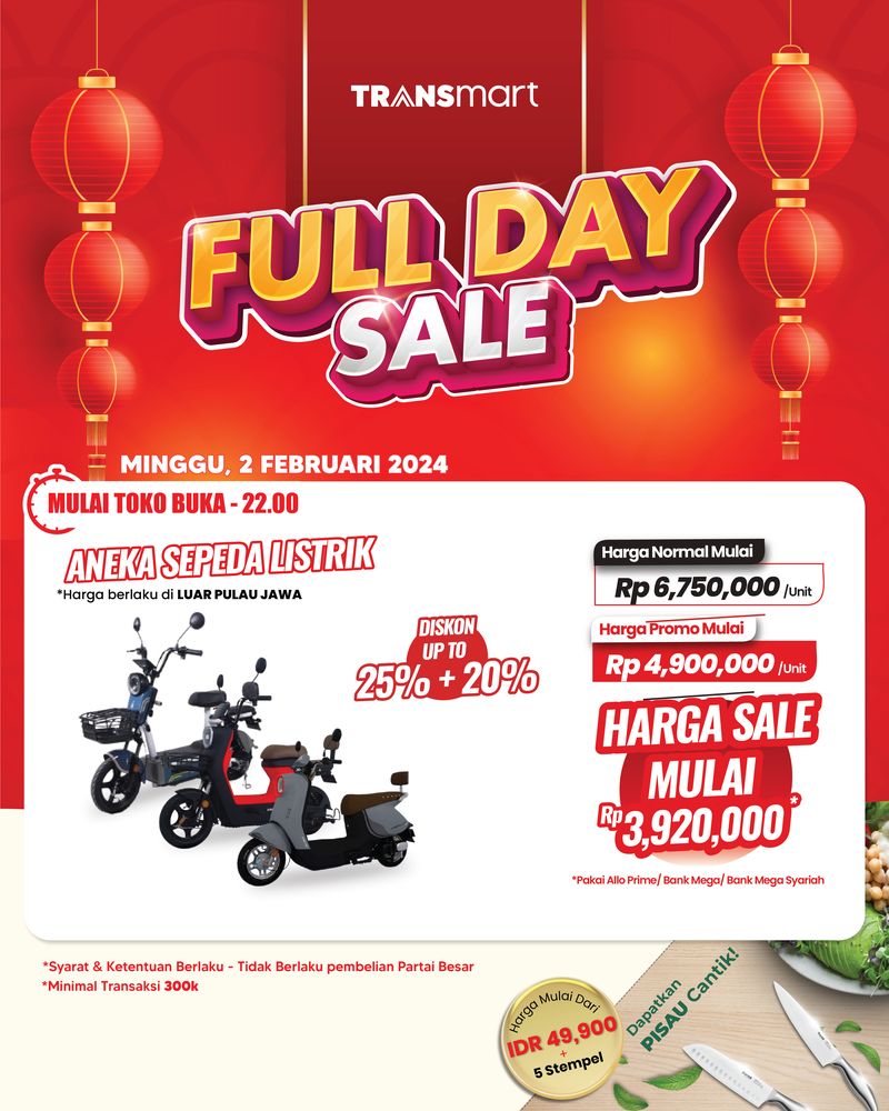 Transmart Full Day Sale 2 Februari 2025