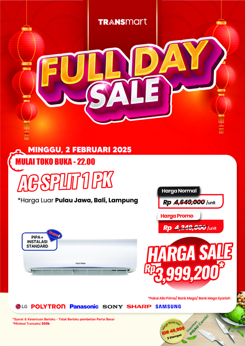 Transmart Full Day Sale 2 Februari 2025