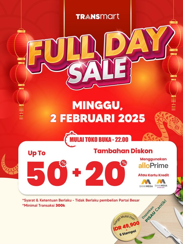 Transmart Full Day Sale 2 Februari 2025