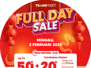 Jangan Lupa Serbu Transmart Full Day Sale! Pesta Diskon 50% + 20%
