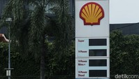 Display harga di totem SPBU Shell tersebut juga tidak tersedia.