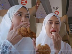 Dian Sastro Umrah, Cicip Ayam Goreng AlBaik yang Lezat