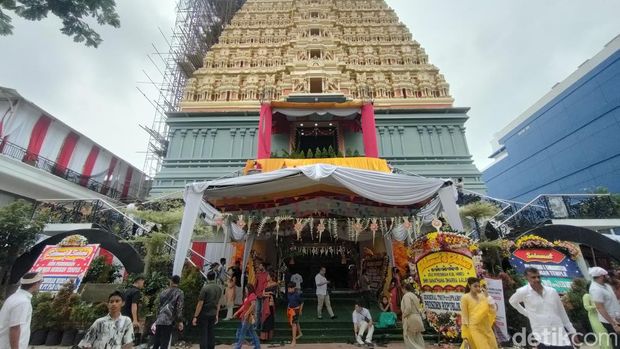 Jakarta Murugan Temple di Jakarta Barat. (Dwi R/detikcom)