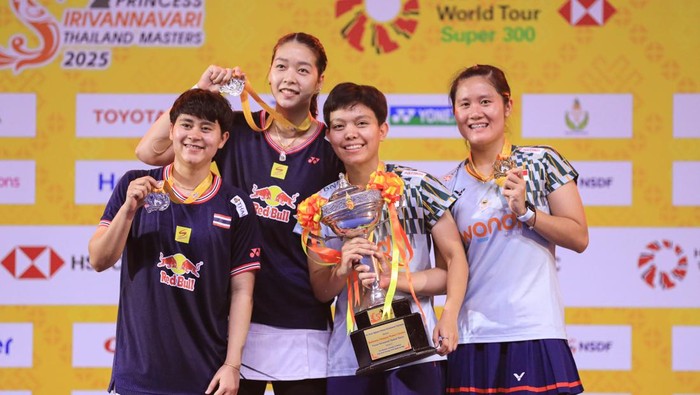 Lanny Tria Mayasari/Siti Fadia Silva Ramadhanti, ganda putri Indonesia pertama yang menjuarai Thailand Masters 2025.